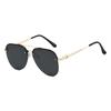 New Double Bridge Gradient Oval Women Sunglasses Y2K Luxury Brand Thin Frame Design Men High Quality Versatile Sun Glasses UV400