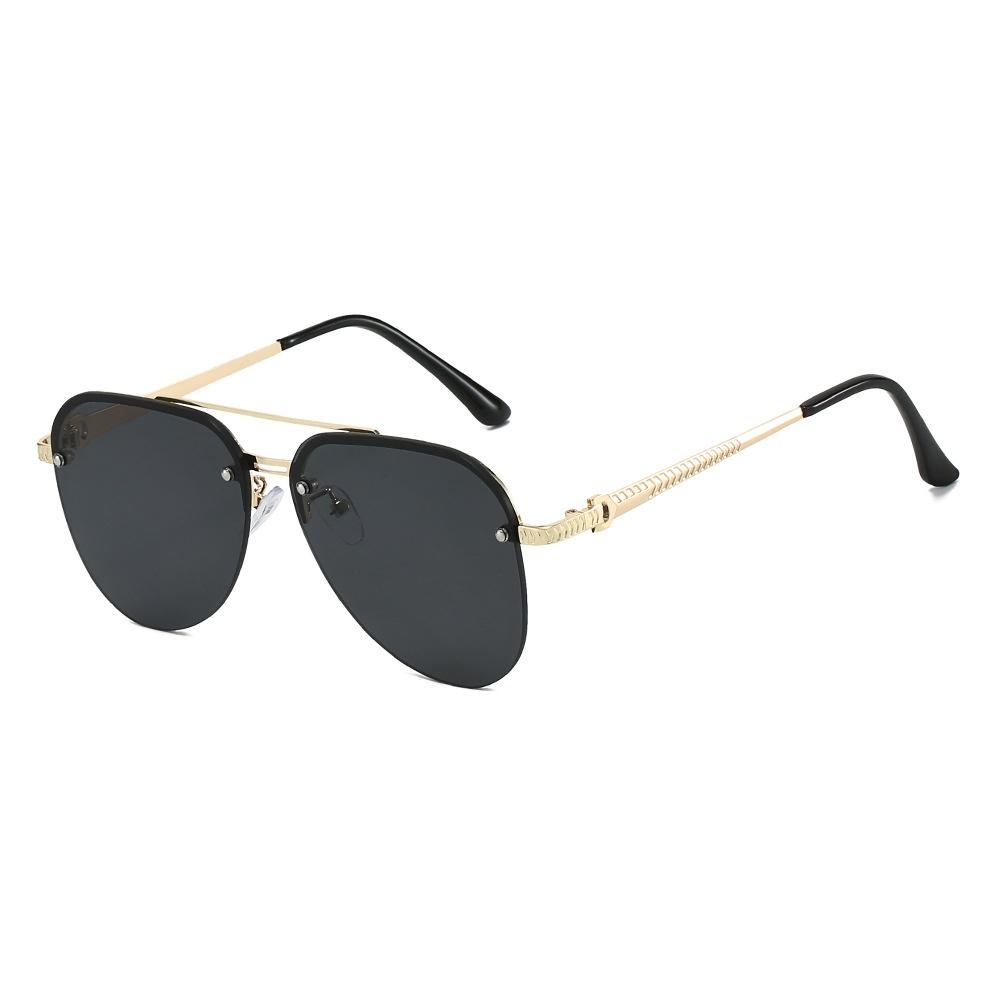 New Double Bridge Gradient Oval Women Sunglasses Y2K Luxury Brand Thin Frame Design Men High Quality Versatile Sun Glasses UV400