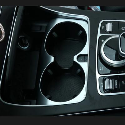 Estilo do Carro Porta Copos de Água Moldura Guarnições Capas Adesivos Para Mercedes Benz GLC Classe C E W205 W213 X253 interior Auto