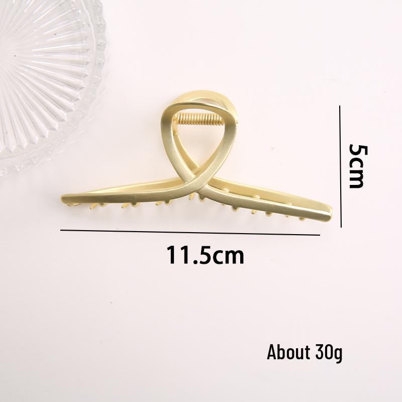 Large Metal Shark Hair Claw Clip – Korean Style Celebrity Hairpin