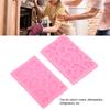 4pcs Washable Fondant Mould Pink Maple Leaf Mould Candy Mould Leaf Silicone Mould  Cupcake Topper