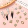 Create Beautiful Nail Designs with 10pcs Shimmering Snowflake Nail Charms Nail Decorations