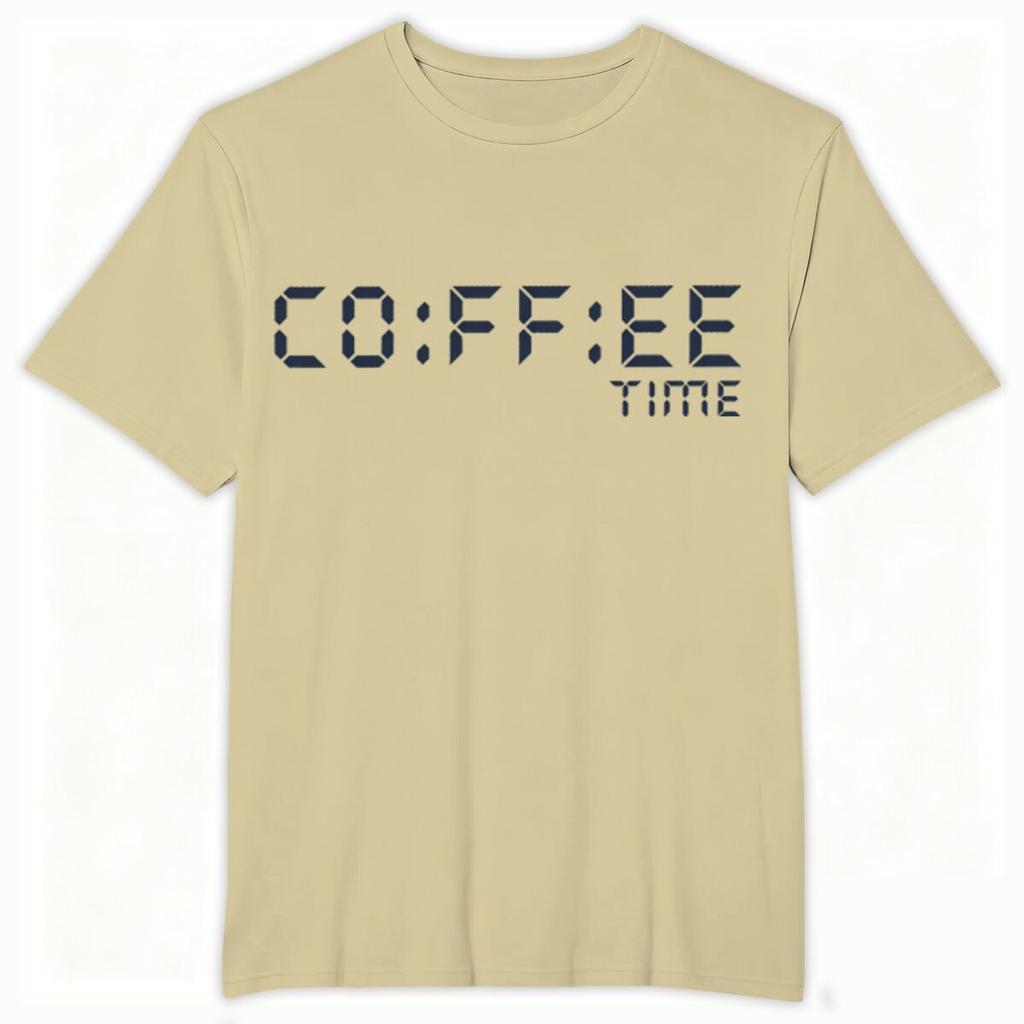 Coffee Time Printed Shirts for Unisex Unisex Funny Coffee Lover Tops Gift for HerHim Coffee Humor Vintage Style TShirt Tops