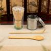 4pcs/set Matcha Whisk Set - Bamboo Matcha Whisk, Scoop, Scoop, Tinplate Cans, Traditional Matcha Blender