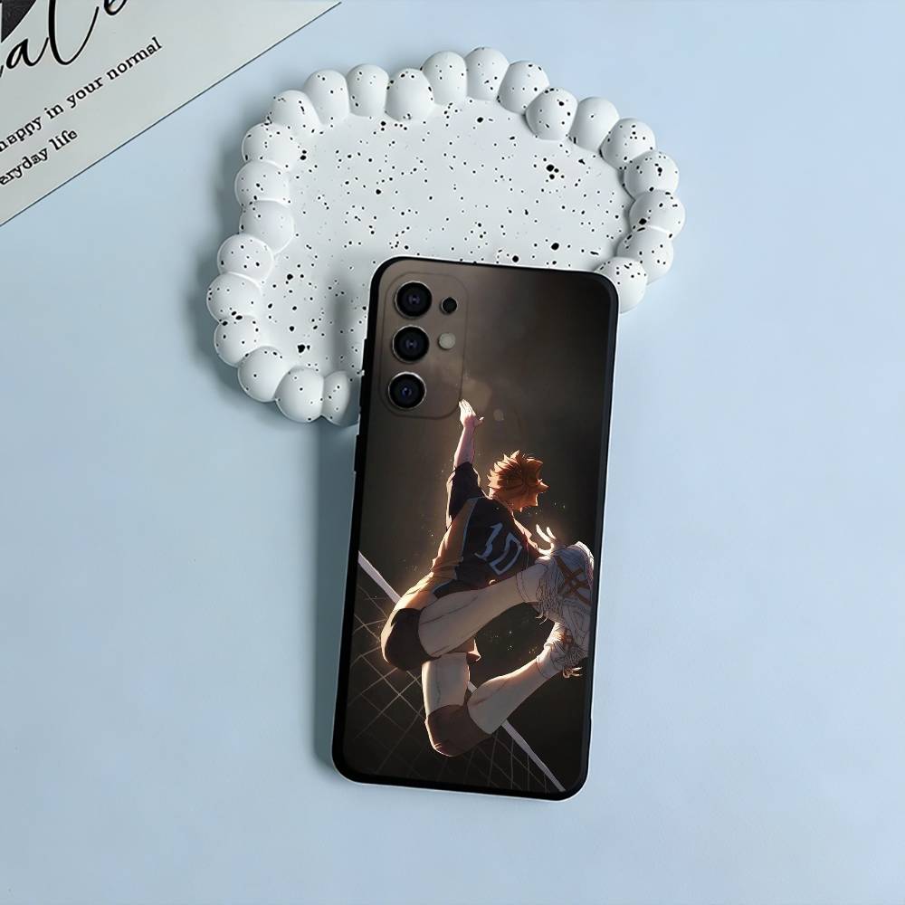 Shonen anime-H-Haikyu Phone Case For Samsung S25,S24,S21,S22,S23,S30,Ultra,S20,Plus,Fe,Lite,Black Soft Silicone