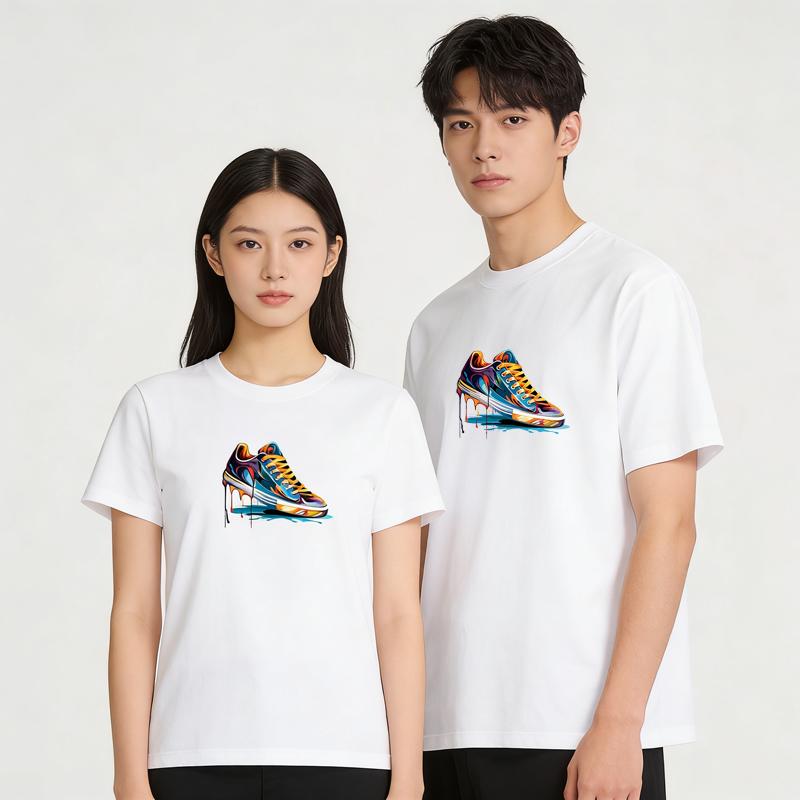 Summer Best Selling Men's 100% Cotton T Shirt Loose Fit Casual Round Neck Short Sleeved T Shirt with Printed Pattern