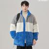 Double-sided Cotton-padded Jacket for Young Students with Stand-up Collar Cotton-padded Jacket for Men's Casual Loose Cotton-padded Jacket
