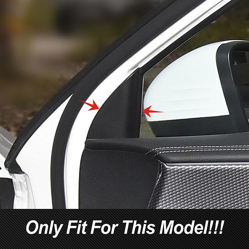 Car Window A-pillar Panel Triangle Cover Carbon Fiber Color Trim For Mercedes Benz A Class W177 - Interior Accessories