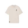 X Disney Pinocchio Series Hand-Painted Cartoon Print Casual Loose Short-Sleeve T-Shirt Men Tops White Sand-Grey AHSS451-1