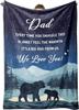 Perfect Gifts to Dad Blankets for Father's day Mother's Day Anniversary Birthday for Mom Son Daughter Grandpa Grandma Aunt Throw