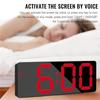 Alarm Clock Led Display Digital Mirror Alarm Clock Battery Plug-In Dual Purpose Alarm Clock Suitable For Bedroom Office