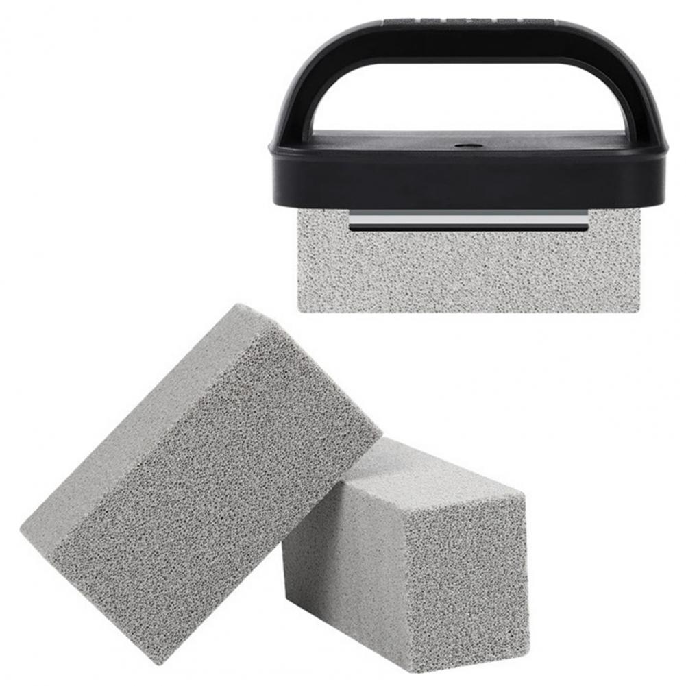 Grill-Schrubbset Professionelles BBQ-Grillplatten-Set 26-teilig Flachgrill-Reinigungswerkzeuge Hochleistungs-Scheuerschwämme für BBQ