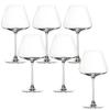 Toyo Sasaki Glass DESIRE Burgundy Elegant Wine Glasses, 590ml, Set of 6, Dishwasher Safe, Shatter-Resistant, Thin, for Red Wine, RN-13285CS