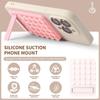 Silikonowy Uchwyt Adsorpcyjny na Telefon Lusterko Uchwyt na Telefon pod Prysznic Składany Przyklejany Stojak Uchwyt na Smartfon Akcesoria