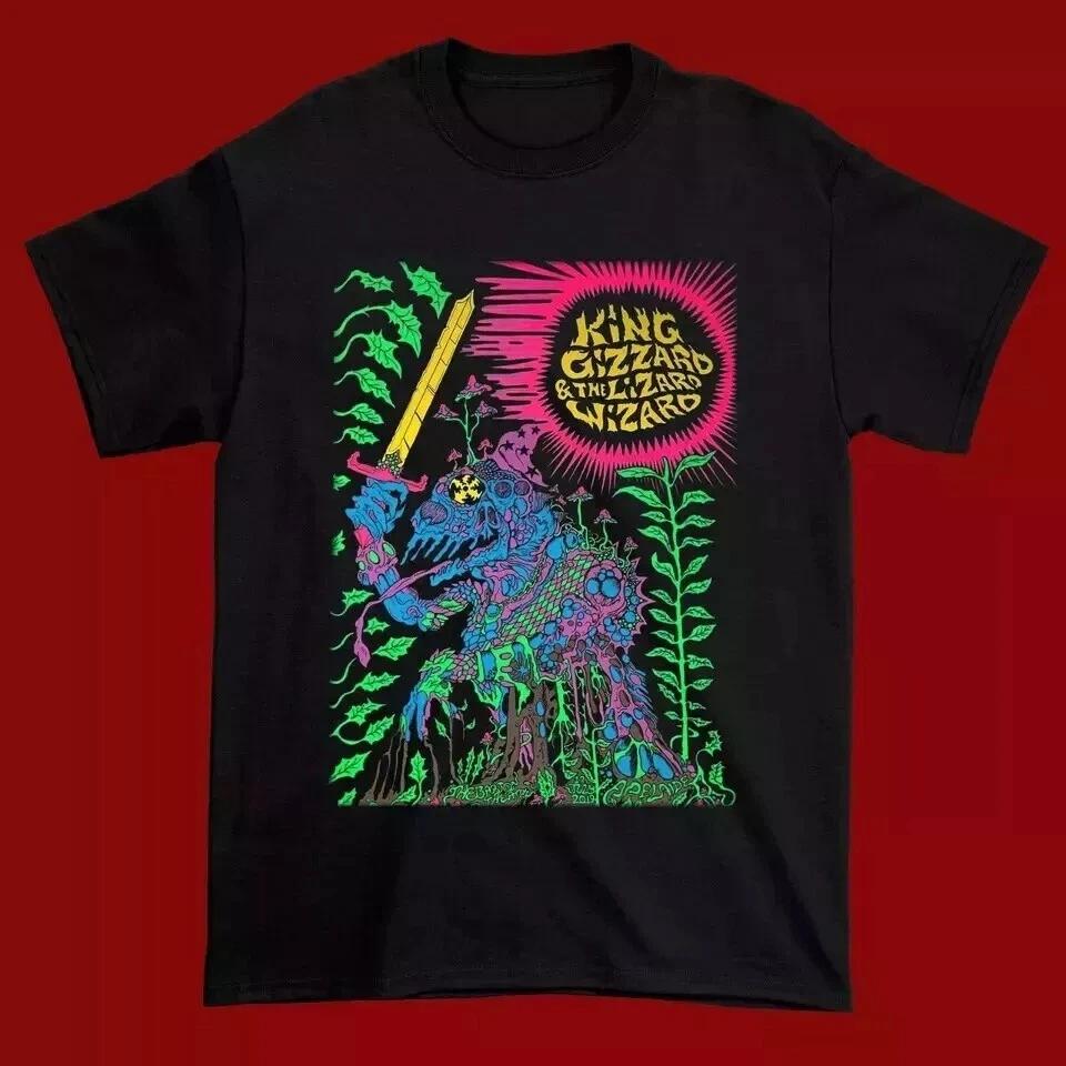 New King Gizzard and The Lizard Wizard Black Gift Cotton TShirt L