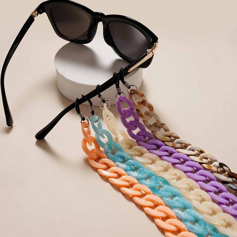 Fashion Eyeglass Sunglasses Chain Glasses Holder Acrylic Women Jewelry Oranments KTY