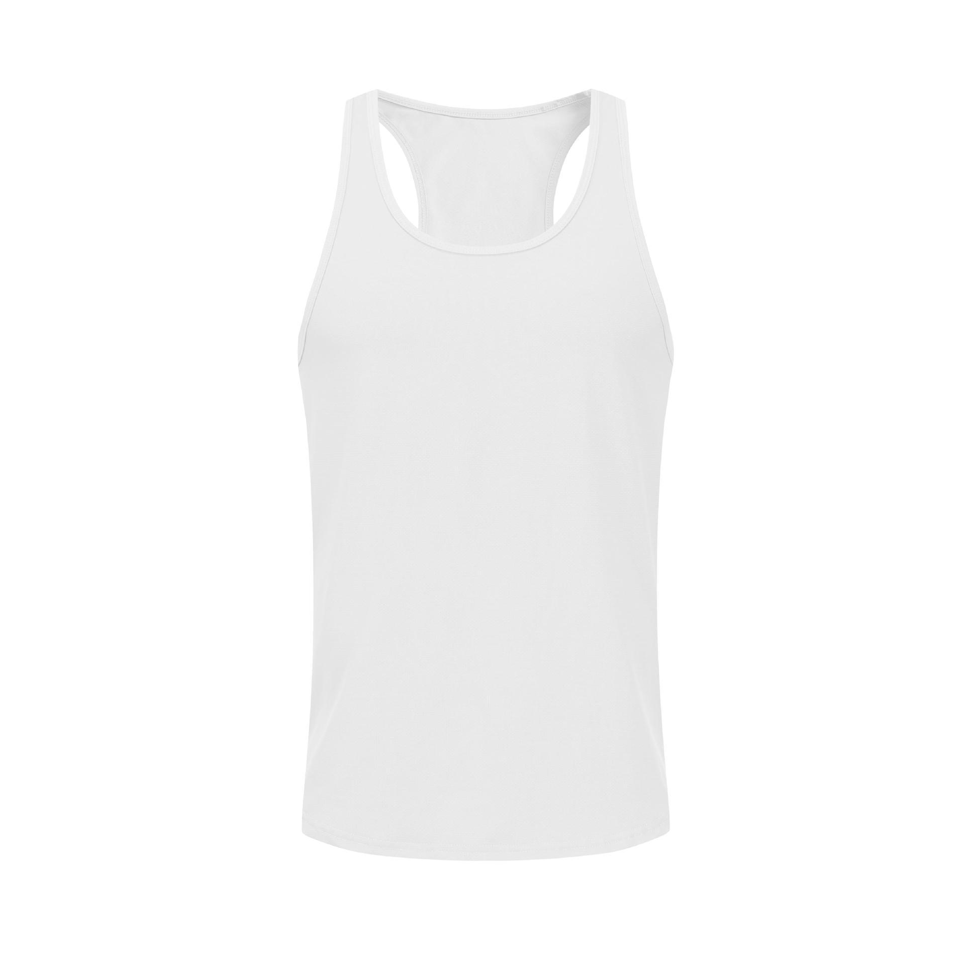 Breathable Men s Quick-Dry Running Vest with Sun Protection and Sleeveless Design L белый
