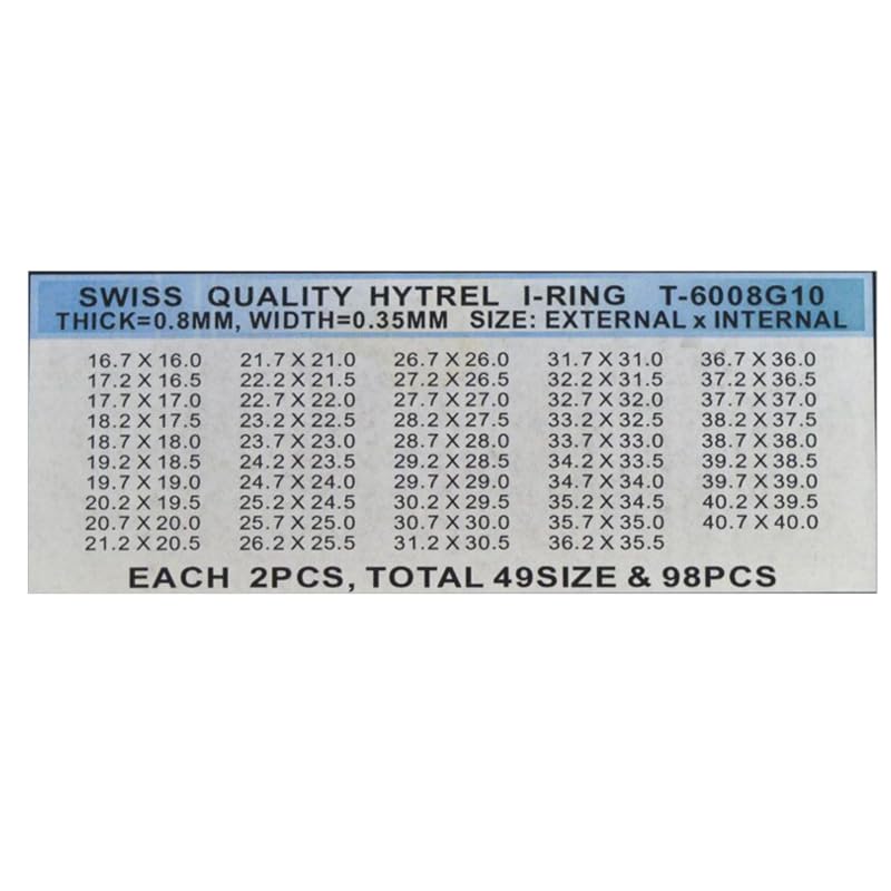 Watch 1 Box Quartz Crystal Rubber Waterproof O Ring Gasket for Watch Repair Parts 0.8mm 1.0mm