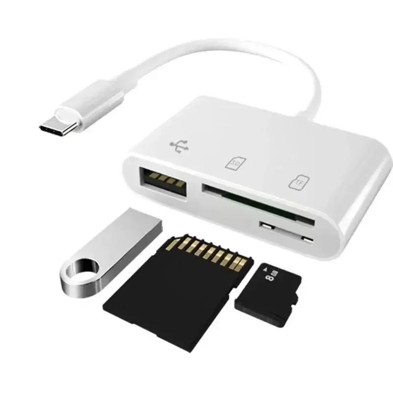 USB C Hub Adapter 1 in 1 Type C to TF CF SD Card Reader For MacBook Huawei Samsung Xiaomi Phone Memory Card Converter