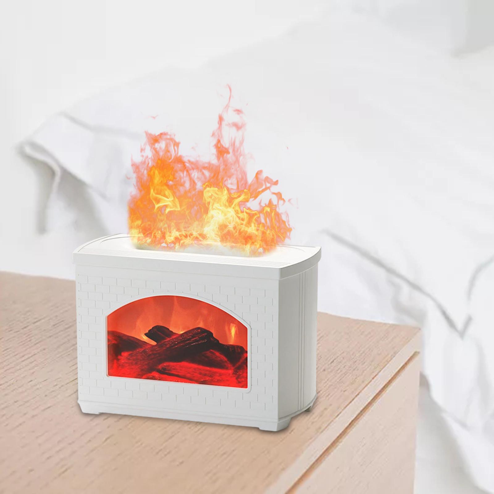 Air Humidifier USB Essential Oil Diffuser Flame Effect Night