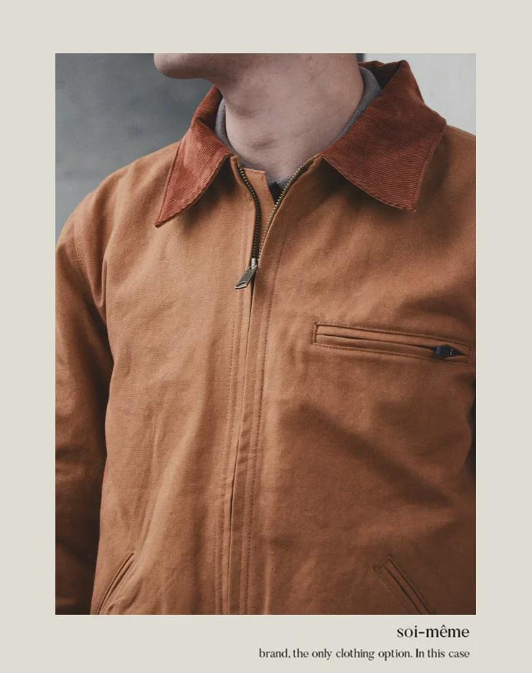 GDDQSDC Jachetă pentru bărbați din bumbac matlasat cu rever - Detroit Interstellar Edition J001