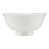 Kangfutao Pure White Ceramic High-Foot Rice Bowl