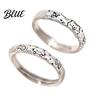 Fish Dog Bone Ring Couple Cartoon Cat Graffiti Design Matte
