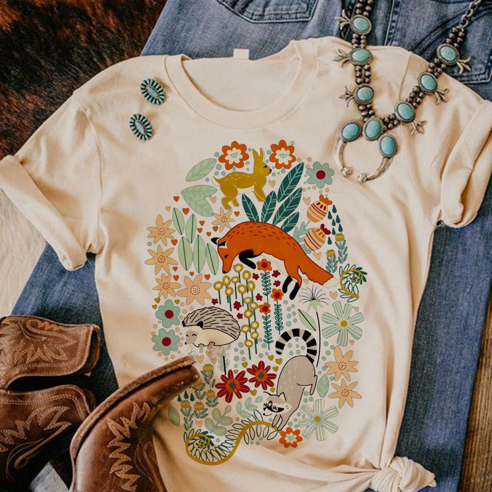 Hedgehog tshirt Women harajuku Y2K funny tshirts girl streetwear designer comic clothing