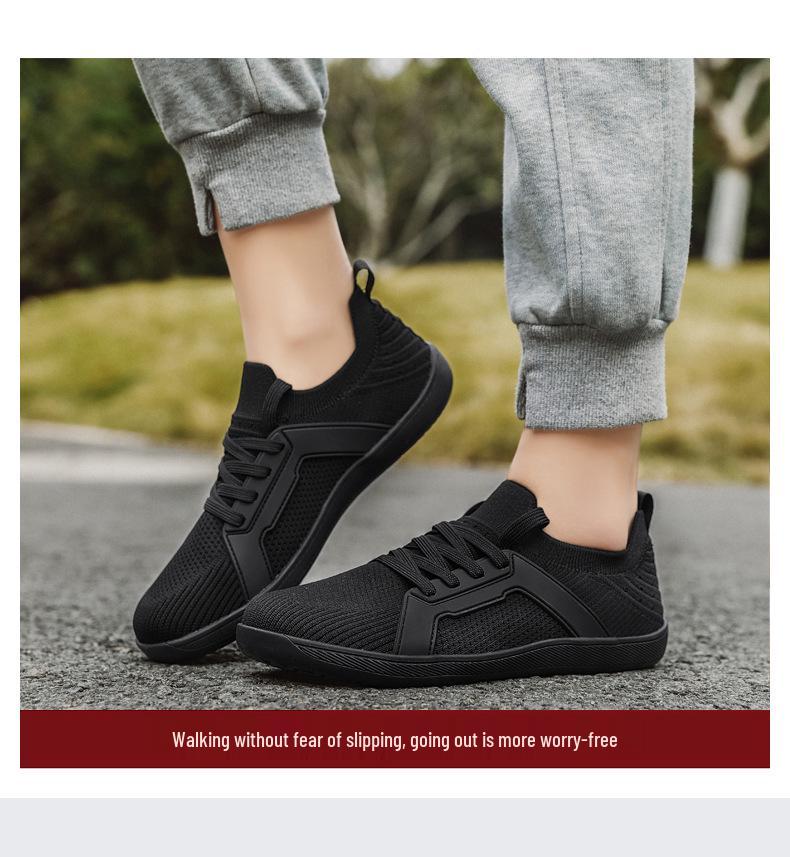 Damen Herbst Flyknit Atmungsaktive Laufschuhe - Breite Zehenbox, Weiche Sohle, Bequem, Große Größe, Unisex Freizeit-Schuhe