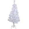 Colorful Fiber Optic Christmas Nordic White Fiber Optic Multicolor Tree, 150cm/120cm, Tree, (120cm, White)