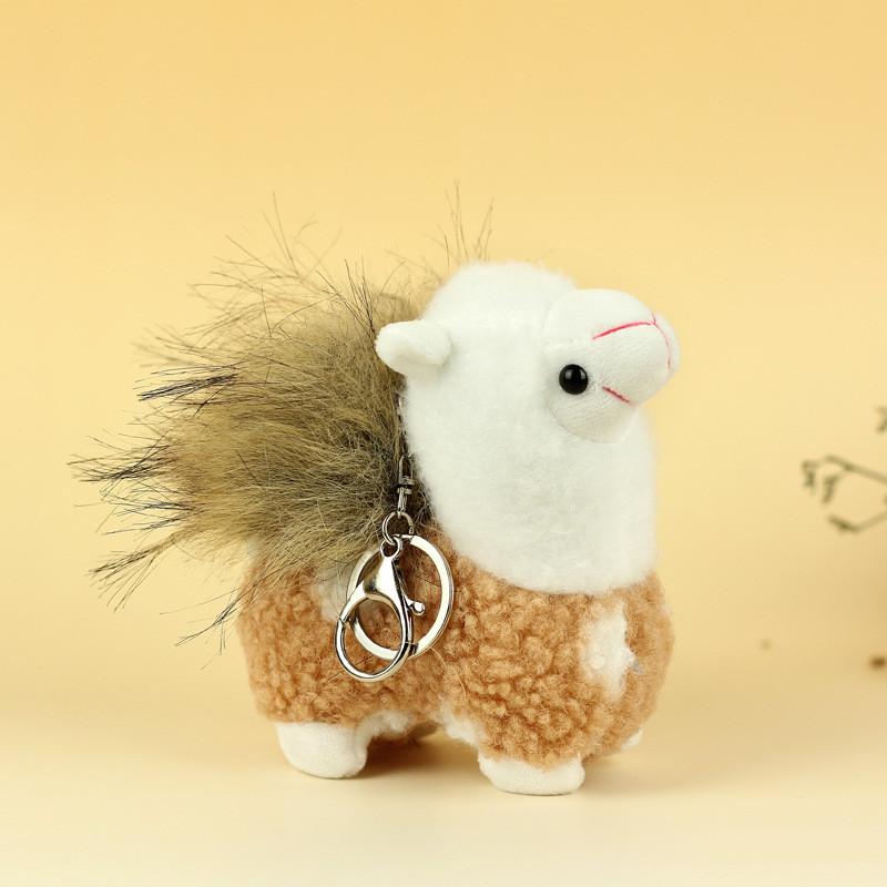 Plush Alpaca Cartoon Doll Collectors Animal Stuffed Toys Key Chain Bag Pendant