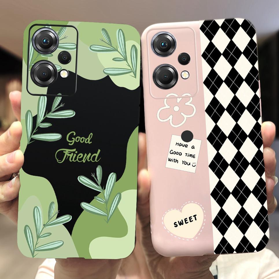 For One Plus Nord CE 2 Lite Phone Case Soft Matte Silcione TPU Back Cover For OnePlus Nord CE2 Lite 5G Mobile Coques Flower Capa