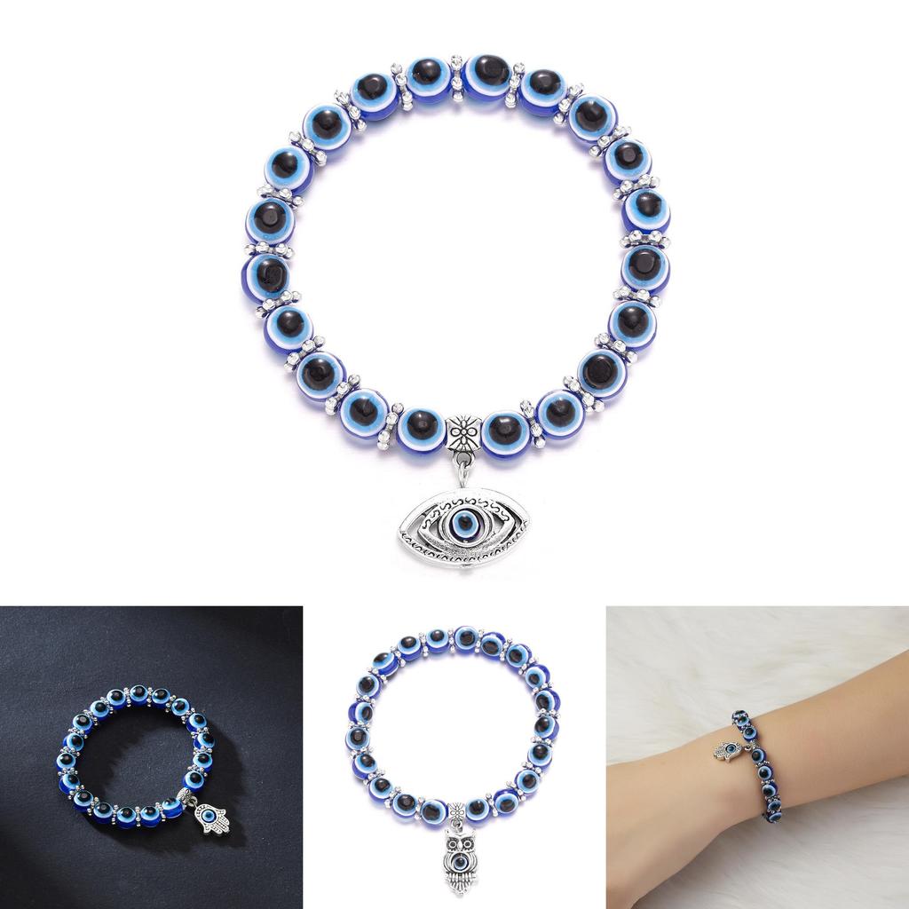 Blue Eye Hand Chain With Hand Symbol For Travel Gift And Fashion Jewelry