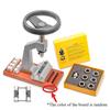 5700 Bench Watch Case Opener Wristwatch Tool Back Opener with 6 Dies for Watchmaker Watch Repair Tool