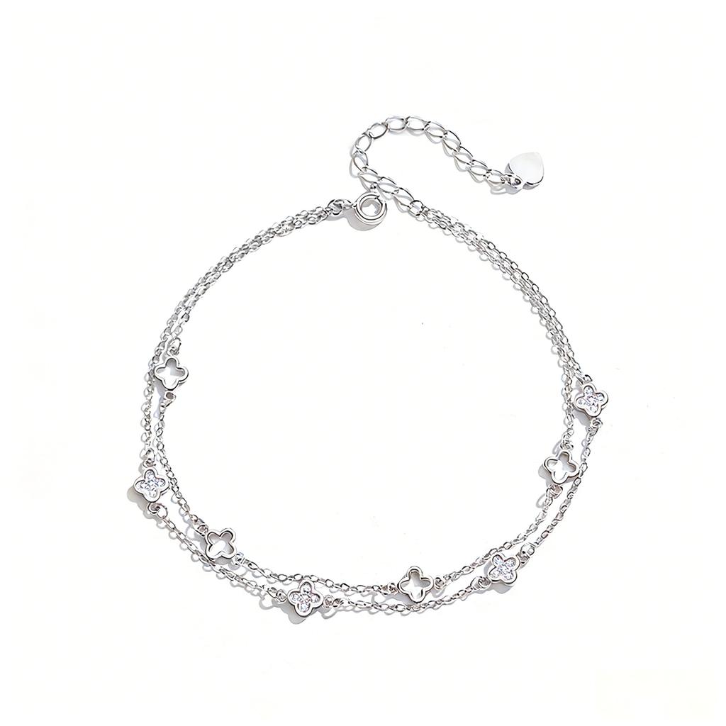 Four-leaf Clover Bracelet Women's European and American Fashion Simple Style Jewelry