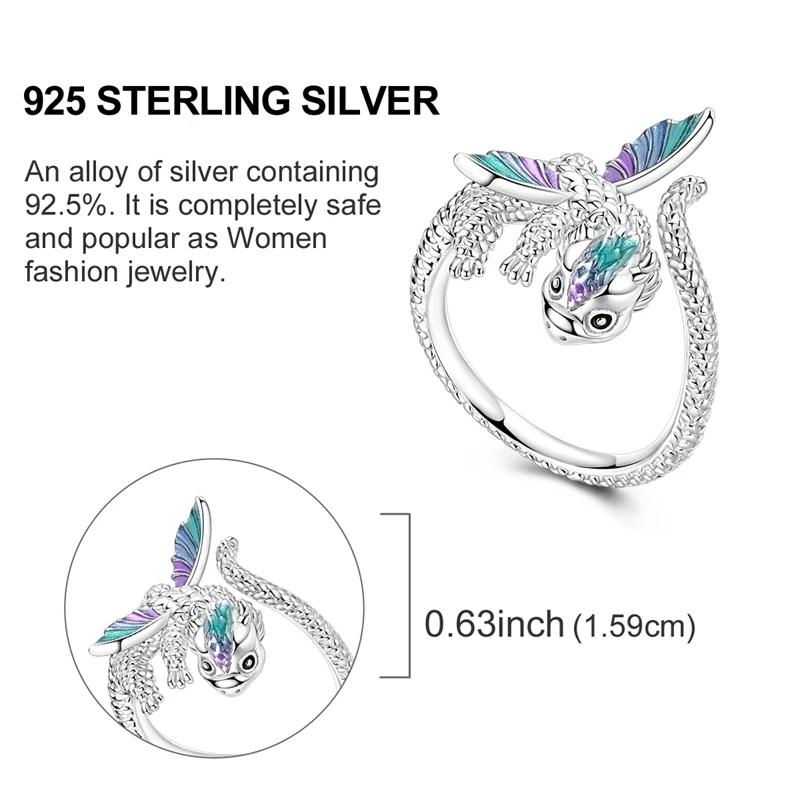 Women Genuine Copper Finger Rings For Women Authentic Copper Alloy Dream Catcher Dragon Ring Sun Zircon Heart Wedding Jewelry Creation