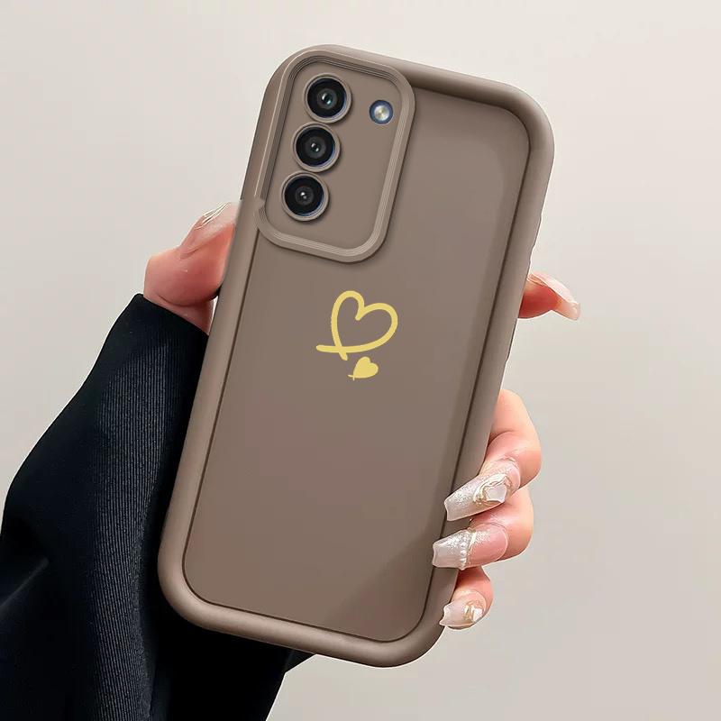 Simple Love Phone Case Suitable for Samsung for Galaxy S26 S25 S24 S23 S22 S20 FE Ultra Plus 5G Anti Drop Back Cover
