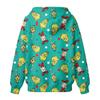 Women's Fashion Casual Christmas Print Hooded Sweatshirt with Pockets
