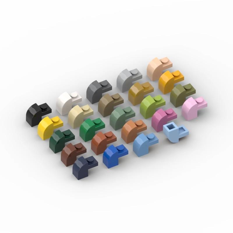 Interesting Toys Girls 20Pcs Moc Parts 6091 Slope Curved 1 X 2 X 1 1/3 With Curved Top Compatible Bricks Diy Assmble Building Blocks Particle Kid Toy