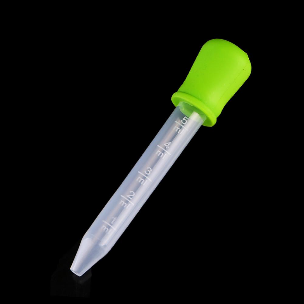 Silicone World 5ML Silicone Dropper Water Medication Dispenser Pipette With Scale Baby Pet Anti Choking Feeding Medicine Tools