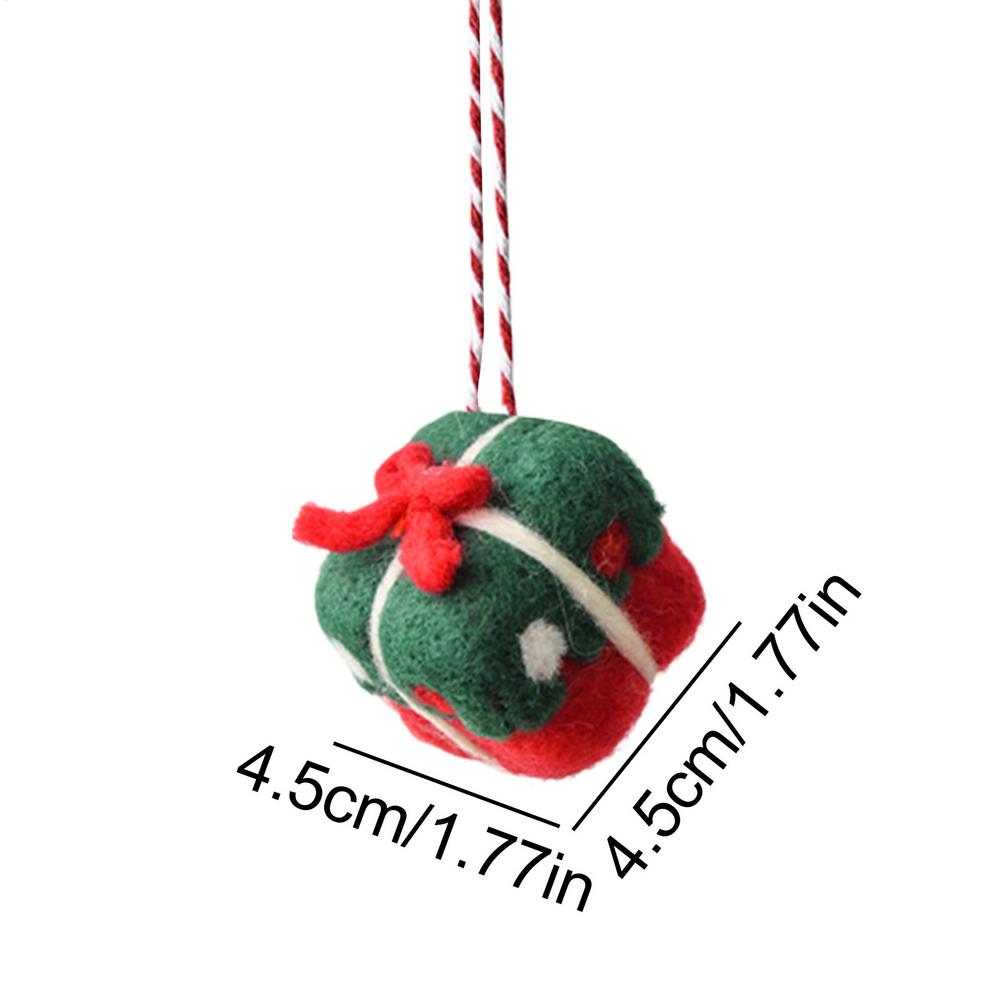 Felt Ornaments For Christmas Tree 3D Handmade Portable Pendant Wool Felt Ornaments For Family Friends Kids Holiday Gathering