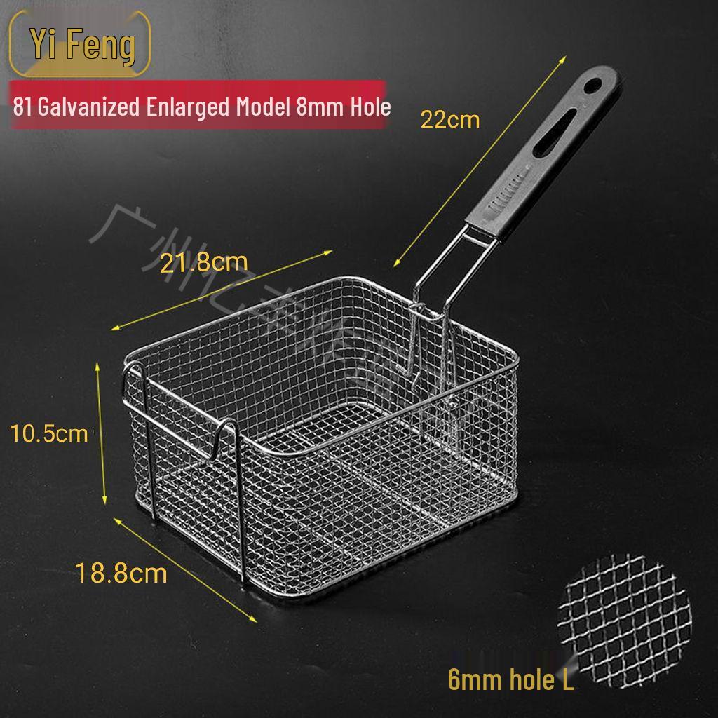 304 Stainless Steel Frying Basket for Electric Fryer - Oil Control, Thickened Design for Frying Skewers and French Fries
