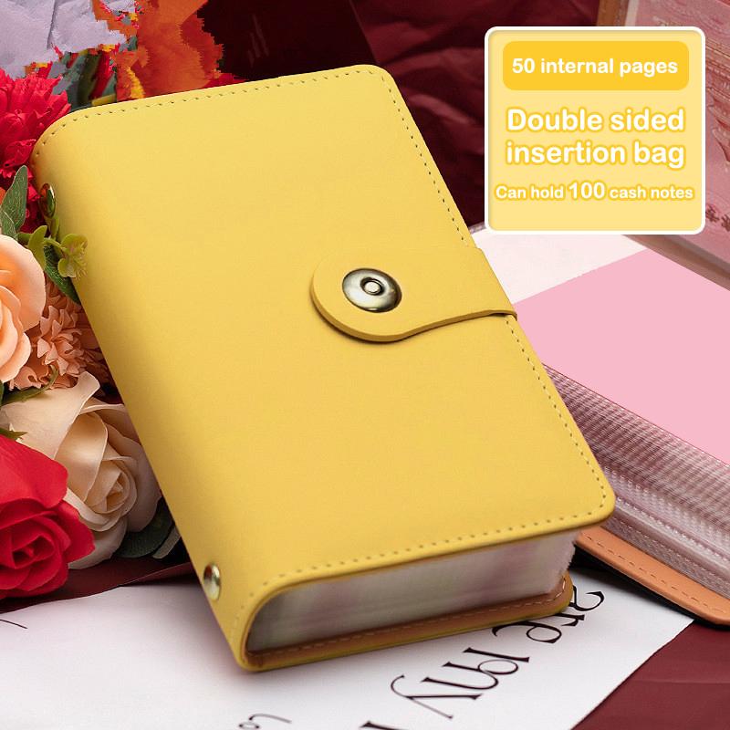Banknote Storage Book Made Of Pu Material, Can Hold 100 Banknotes, With Banknote Photos, Stamps, Bank Card Storage Book
