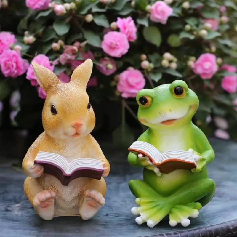 Cartoon Rabbit Ornament Creative Simulation Landscape Desktop Decoration Landscape Sculpture