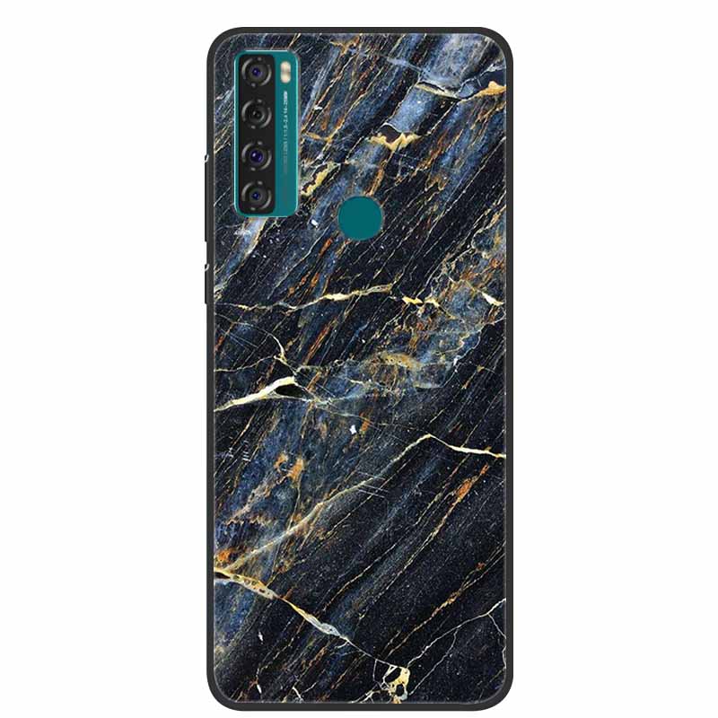 For TCL 20 R 5G Case Marble Silicone TPU Soft Phone Back Cover Case For TCL 20R 5G Funda Bumper Protector Capa Shockproof Coque