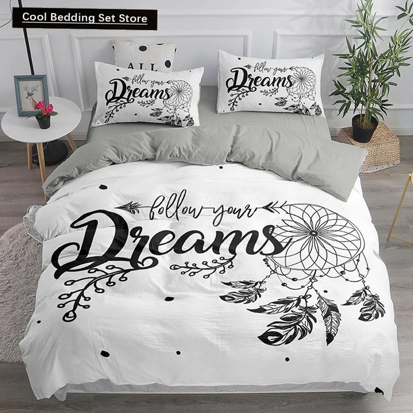 Dream Catcher Bedding Set Elegant Bohemian Duvet Cover Queen Twin Full Ethnic Quilt Cover Single Double King Comforter Bed Cover