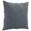 Vidaxl 3-Osobowa Sofa Z Poduszkami, Ciemnoszara, 180 Cm, Aksamit