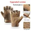 1 Pair Paratrooper Half Finger Tactical Gloves for Men Special Forces Fans Outdoor Sports Cycling & Mountaineering