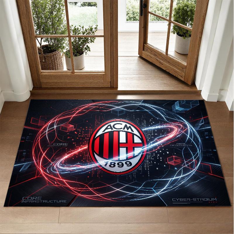 AC Milan Design Crystal Velvet Rug Soft Decorative Mat for Bedroom Entrance