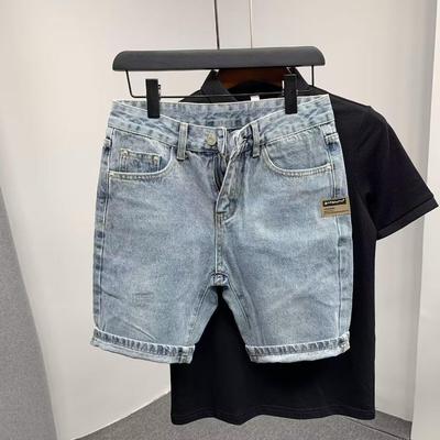 Erkek Çocuk Açık Denim Şort - Trend Bol Düz Kesim, Yaz Her Şeye Uyumlu 5 Cepli Şort